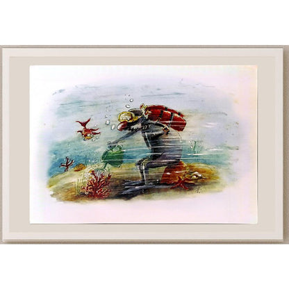 Natasa Kostovski 35x25cm Orijinal Karikatür BOD06049