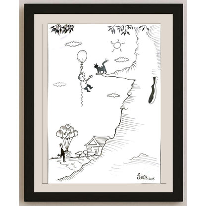 Carlos Augusto Nascimento 29x21cm Orijinal Karikatür BOD06052