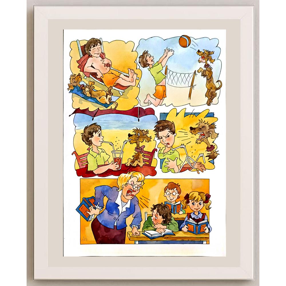 Mirontchyj Laime 29x21cm Orijinal Karikatür BOD06058