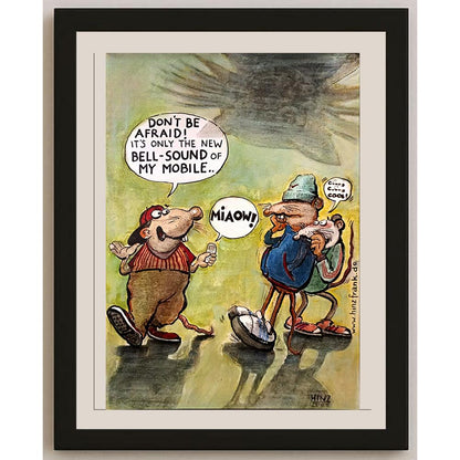 Frank Hinz 35x25cm Orijinal Karikatür BOD06060