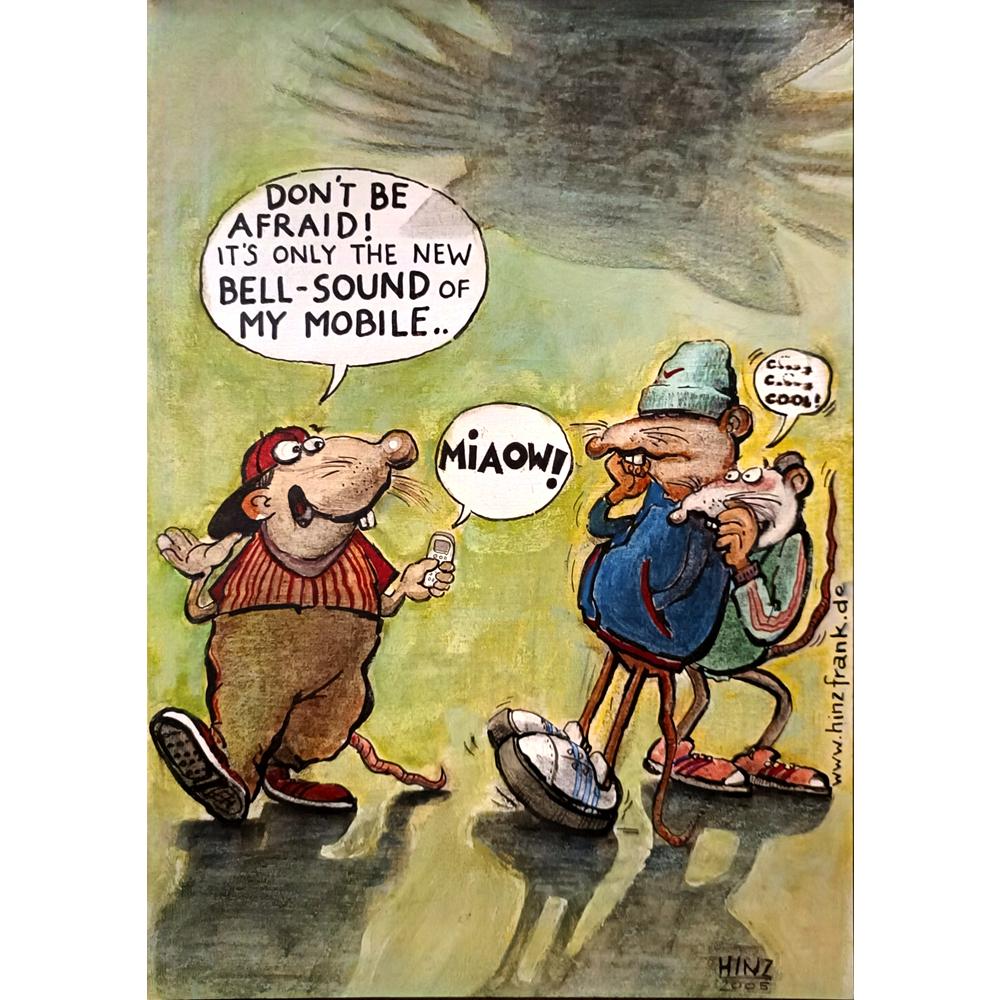 Frank Hinz 35x25cm Orijinal Karikatür BOD06060