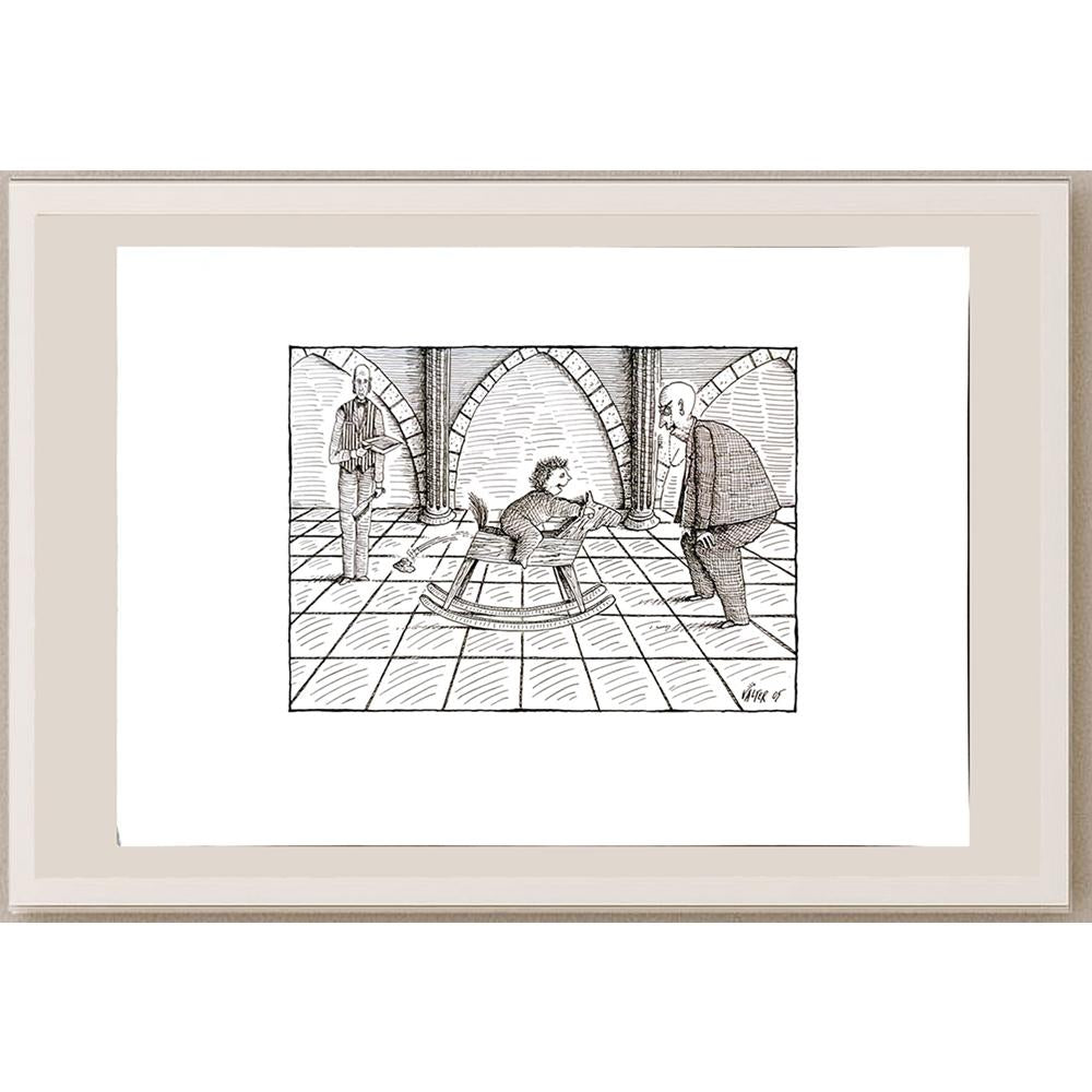 Jano Valter 43x30cm Orijinal Karikatür BOD06061