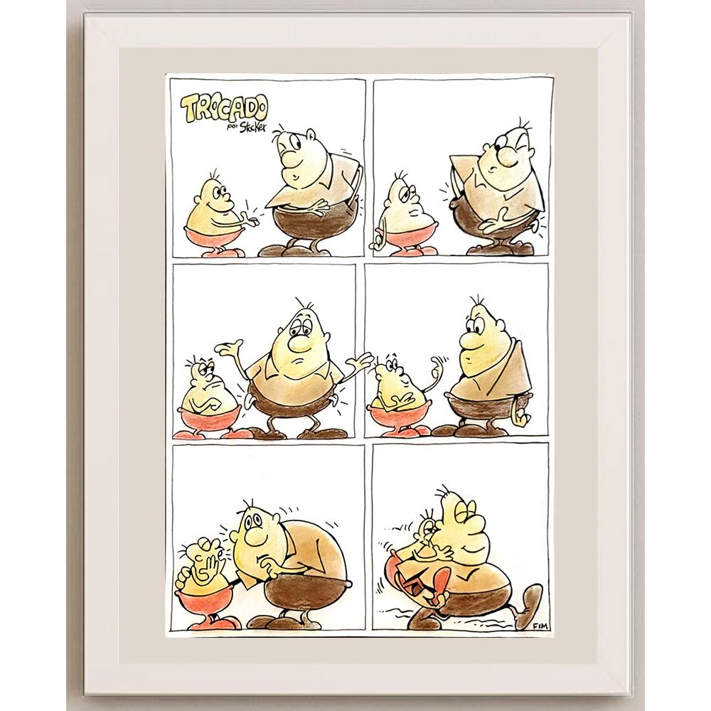 Louis Paulo Stocker 43x30cm Orijinal Karikatür BOD06068