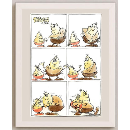 Louis Paulo Stocker 43x30cm Orijinal Karikatür BOD06068