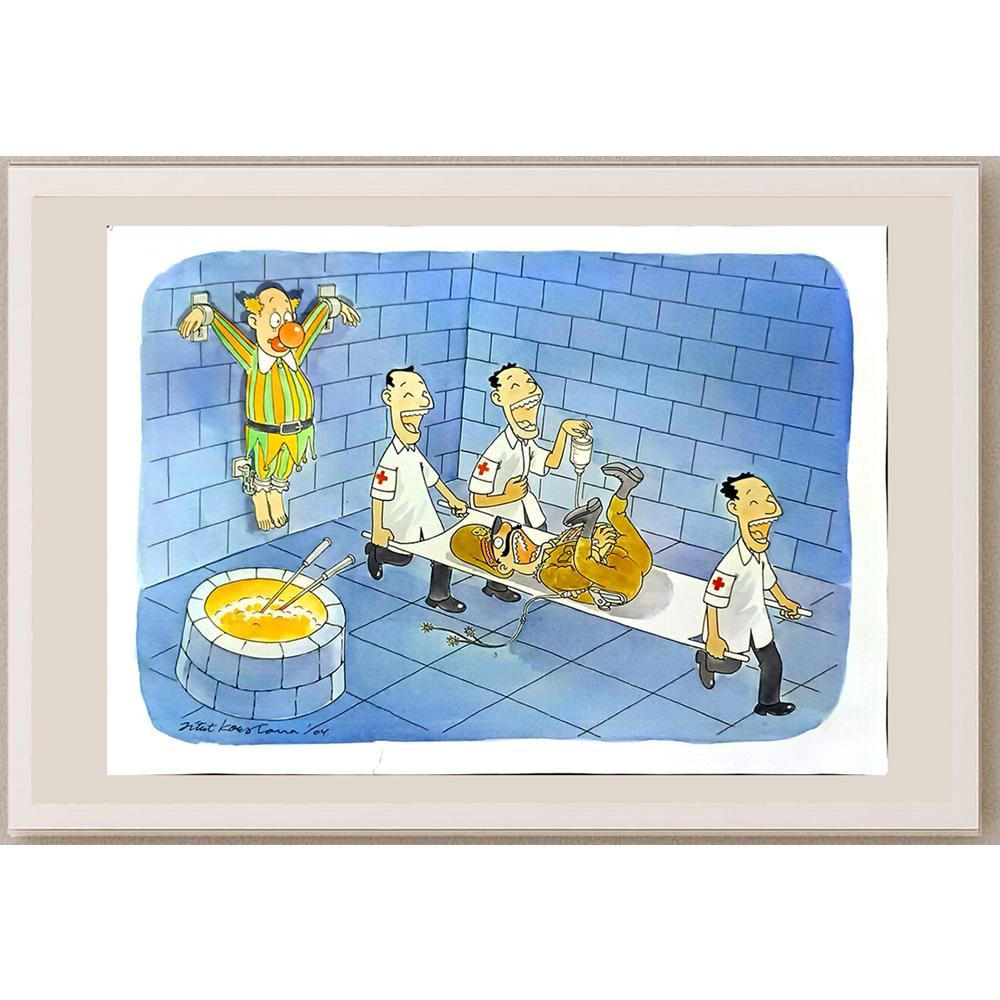 Jitet Koestana 43x30cm Orijinal Karikatür BOD06069