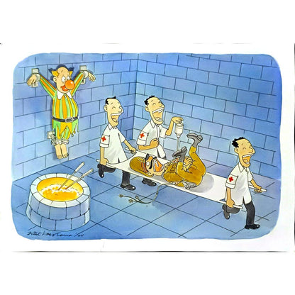 Jitet Koestana 43x30cm Orijinal Karikatür BOD06069
