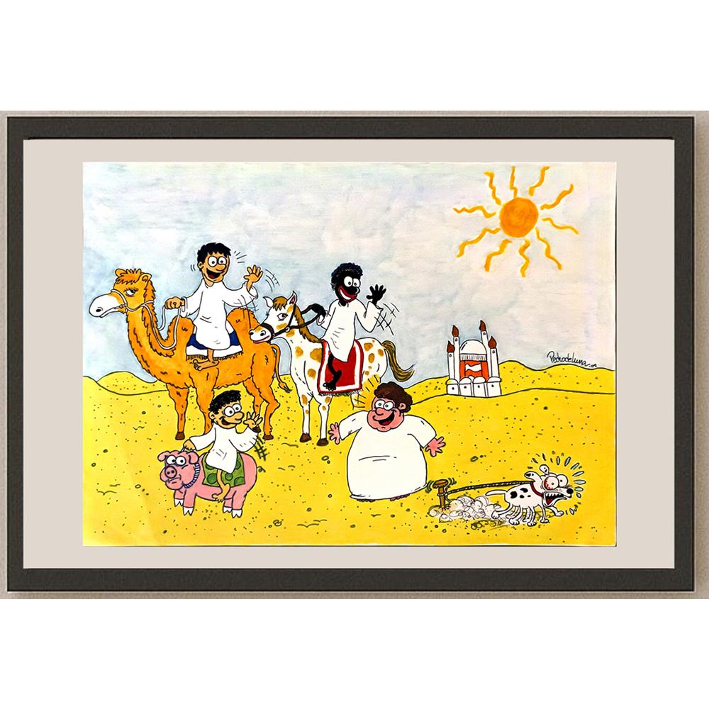 Pedro De Luna Treire 43x30cm Orijinal Karikatür BOD06071