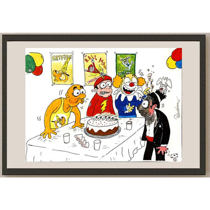 Pedro De Luna Treire 43x30cm Orijinal Karikatür BOD06072
