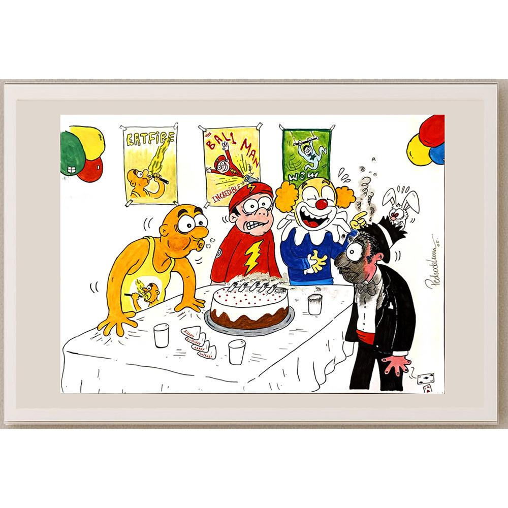 Pedro De Luna Treire 43x30cm Orijinal Karikatür BOD06072