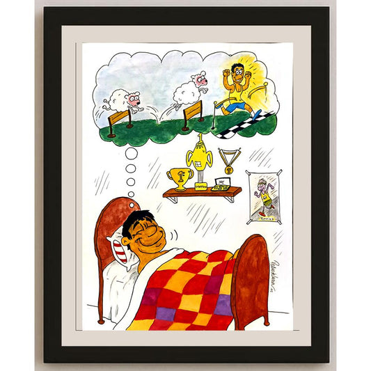 Pedro De Luna Treire 43x30cm Orijinal Karikatür BOD06073