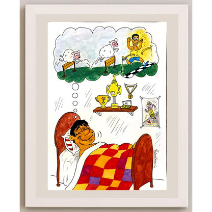 Pedro De Luna Treire 43x30cm Orijinal Karikatür BOD06073