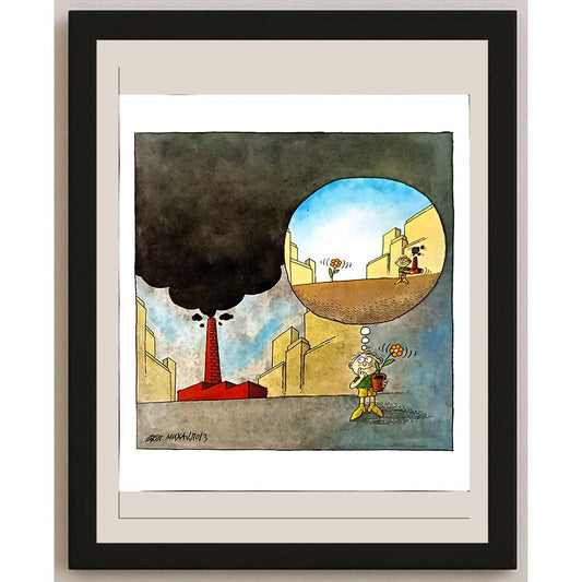 Mihajlov Delcho 33x30cm Orijinal Karikatür BOD06077