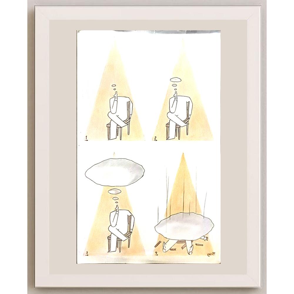 Jaber Asadi 33x21cm Orijinal Karikatür BOD06081