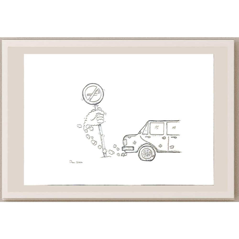 Saeid Babak 29x21cm Orijinal Karikatür BOD06083