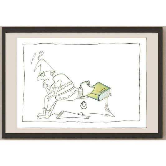 Adib Salim 29x21cm Orijinal Karikatür BOD06086
