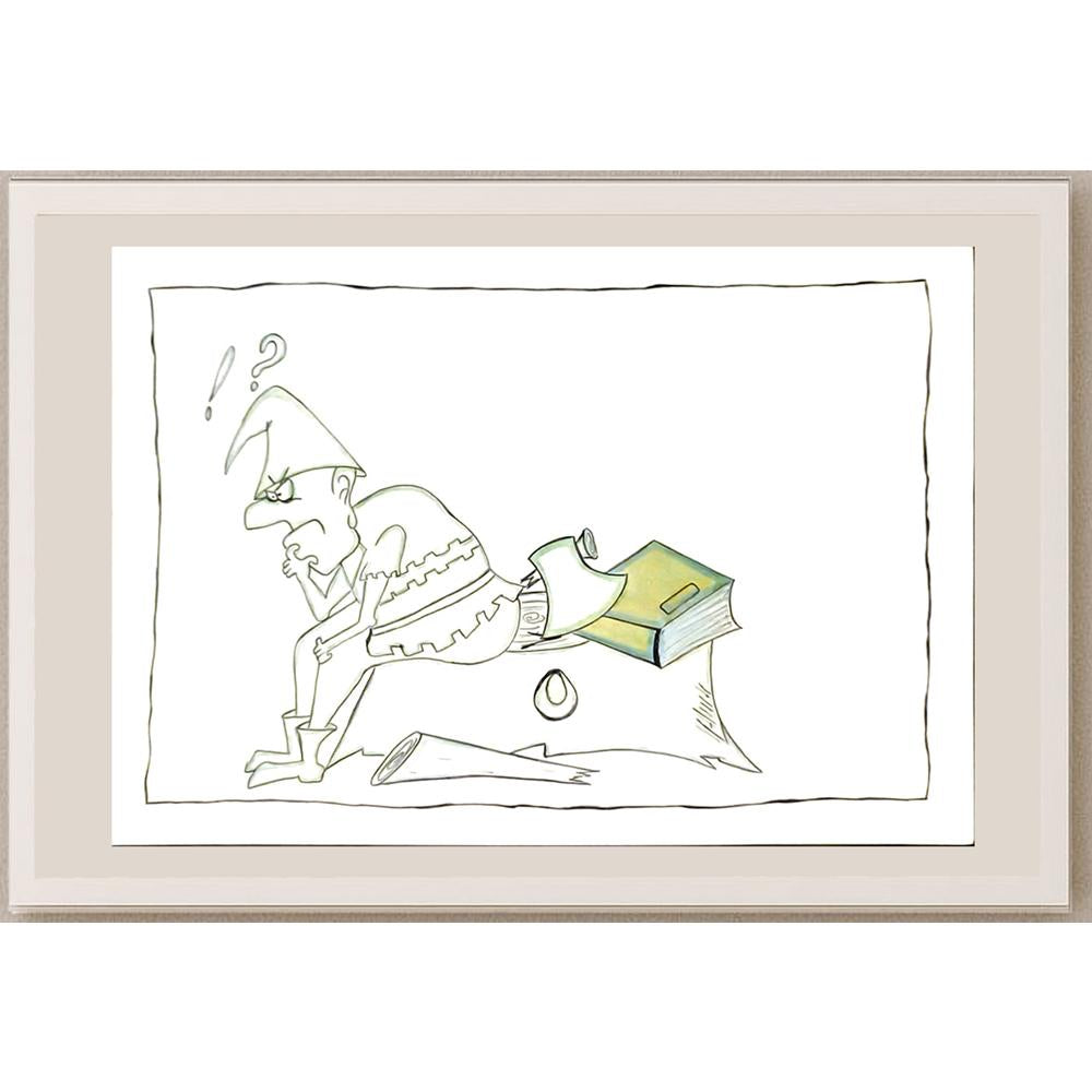 Adib Salim 29x21cm Orijinal Karikatür BOD06086