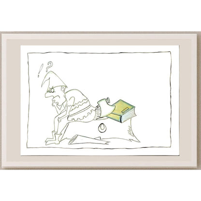 Adib Salim 29x21cm Orijinal Karikatür BOD06086
