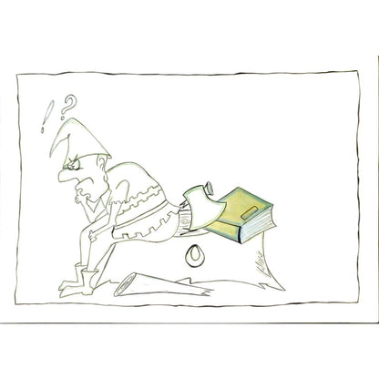 Adib Salim 29x21cm Orijinal Karikatür BOD06086