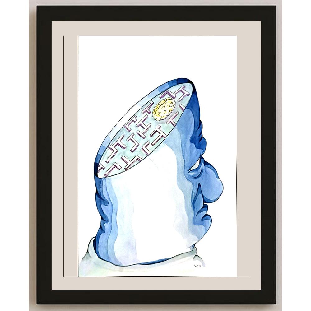Dawood Deldar 29x21cm Orijinal Karikatür BOD06088