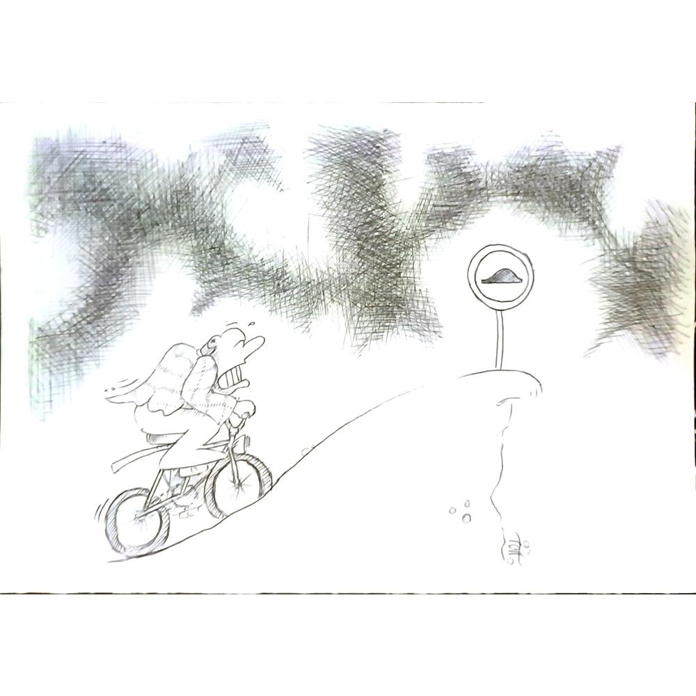Amin Dast Bola 22x21cm Orijinal Karikatür BOD06089