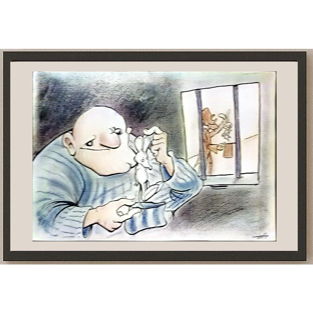 Rahim Baggal Asgari 29x21cm Orijinal Karikatür BOD06092