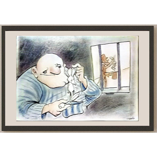 Rahim Baggal Asgari 29x21cm Orijinal Karikatür BOD06092
