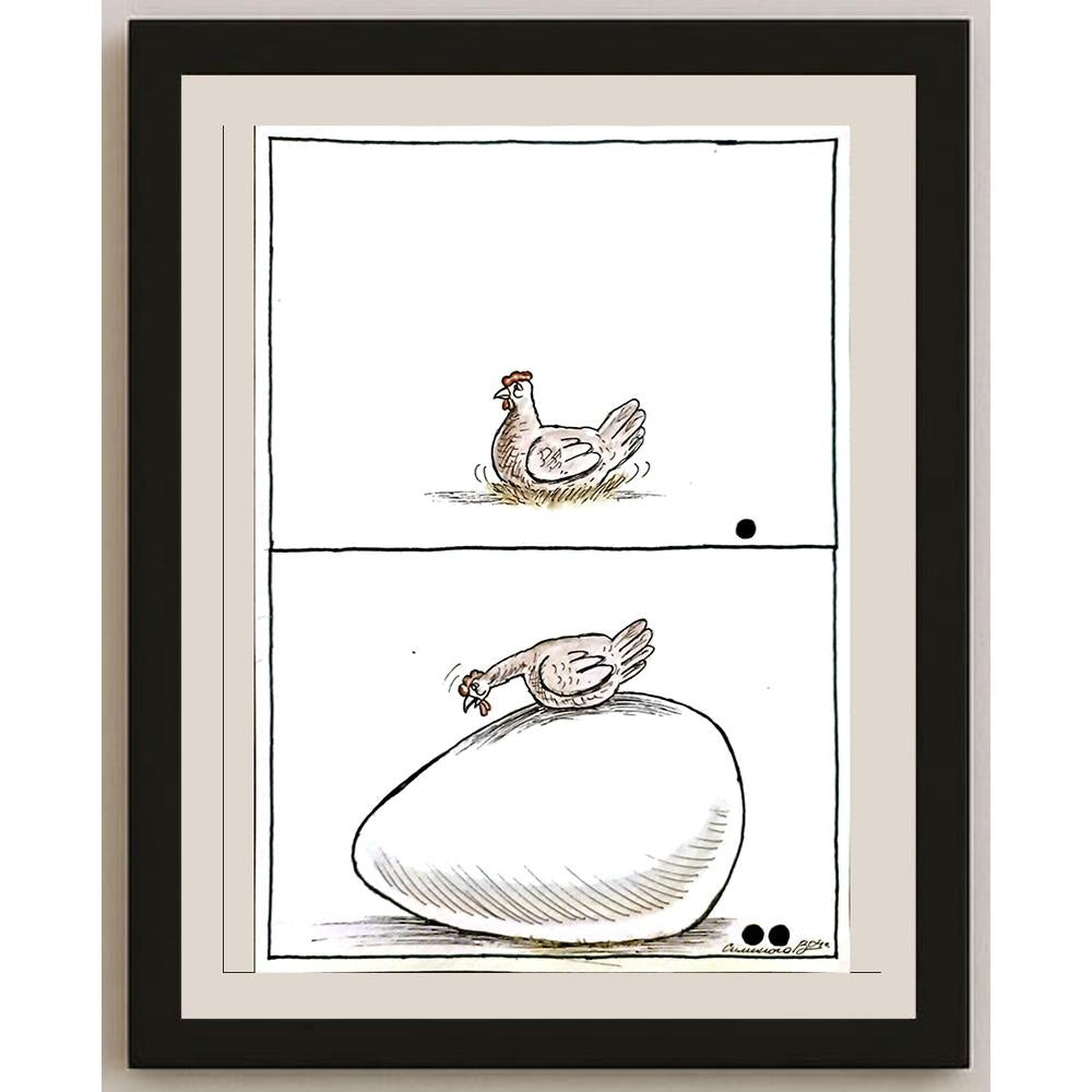 Vadim Siminoga 29x21cm Orijinal Karikatür BOD06097