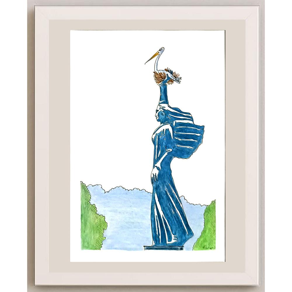Stevovic Divna 29x21cm Orijinal Karikatür BOD06101