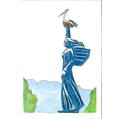 Stevovic Divna 29x21cm Orijinal Karikatür BOD06101