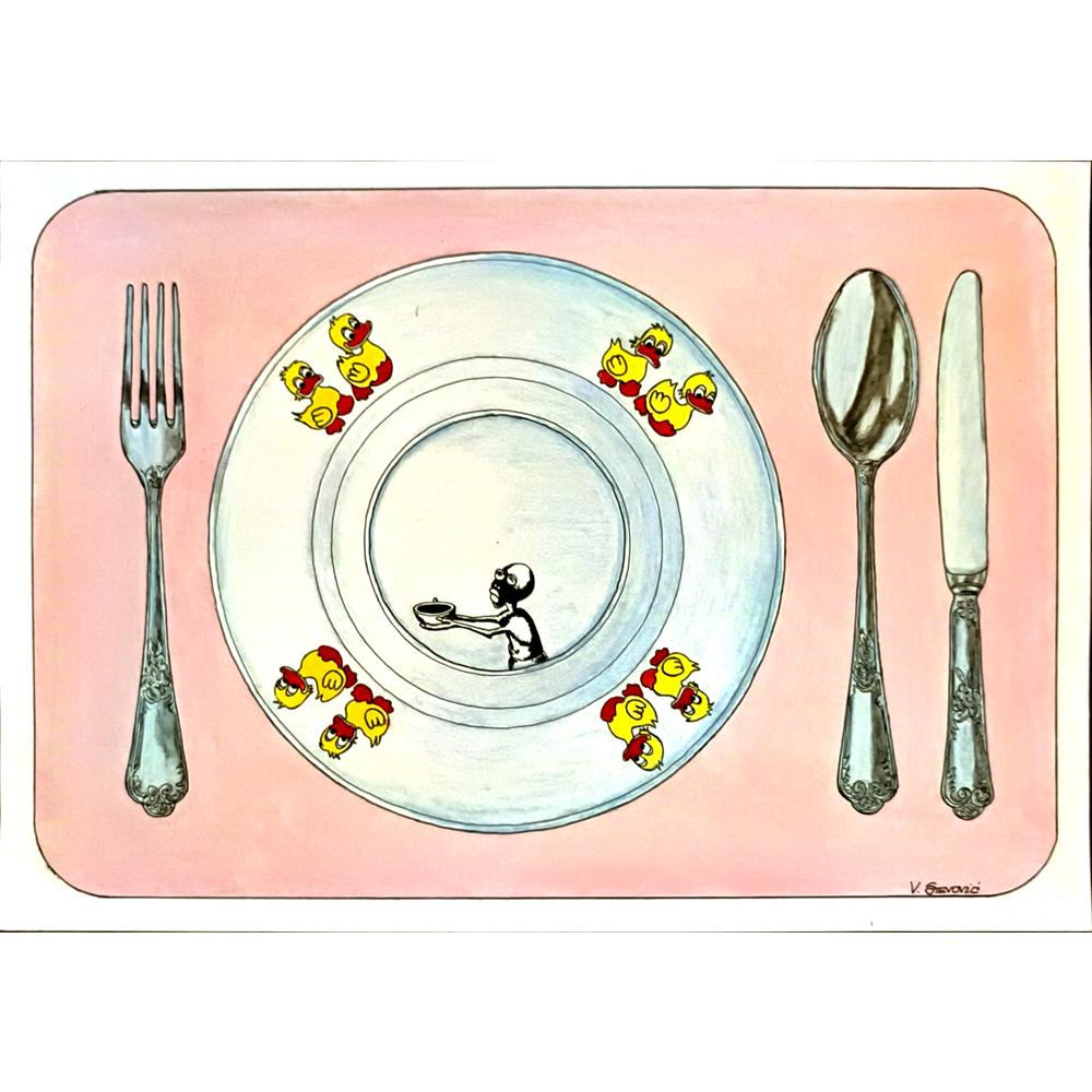 Vladimir Stevovic 29x21cm Orijinal Karikatür BOD06106