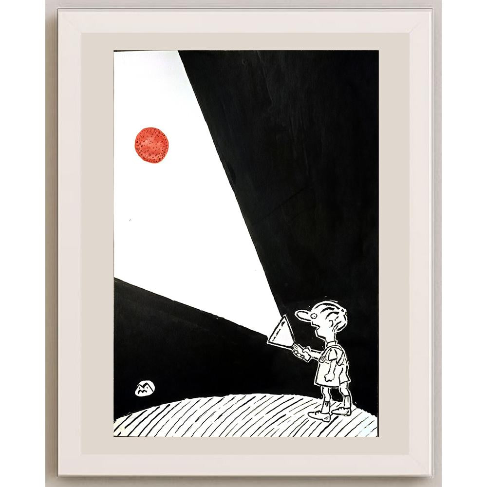 Mileta Miloradovic 29x21cm Orijinal Karikatür BOD06107