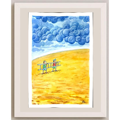 Eshonkulov Makhmudjon 29x21cm Orijinal Karikatür BOD06108