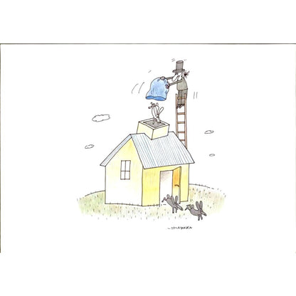 Maciej Trzepakka 29x21cm Orijinal Karikatür BOD06114
