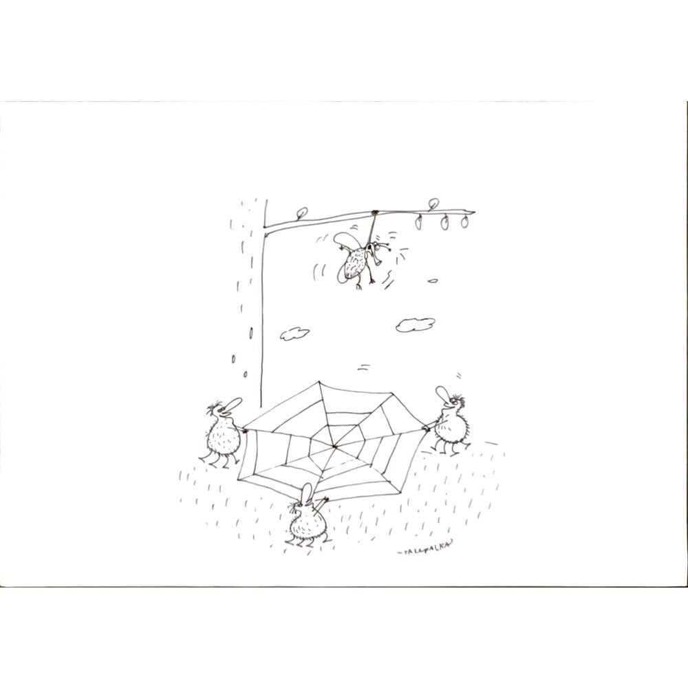 Maciej Trzepakka 29x21cm Orijinal Karikatür BOD06115