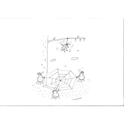 Maciej Trzepakka 29x21cm Orijinal Karikatür BOD06115