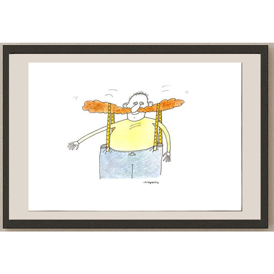 Maciej Trzepakka 29x21cm Orijinal Karikatür BOD06117
