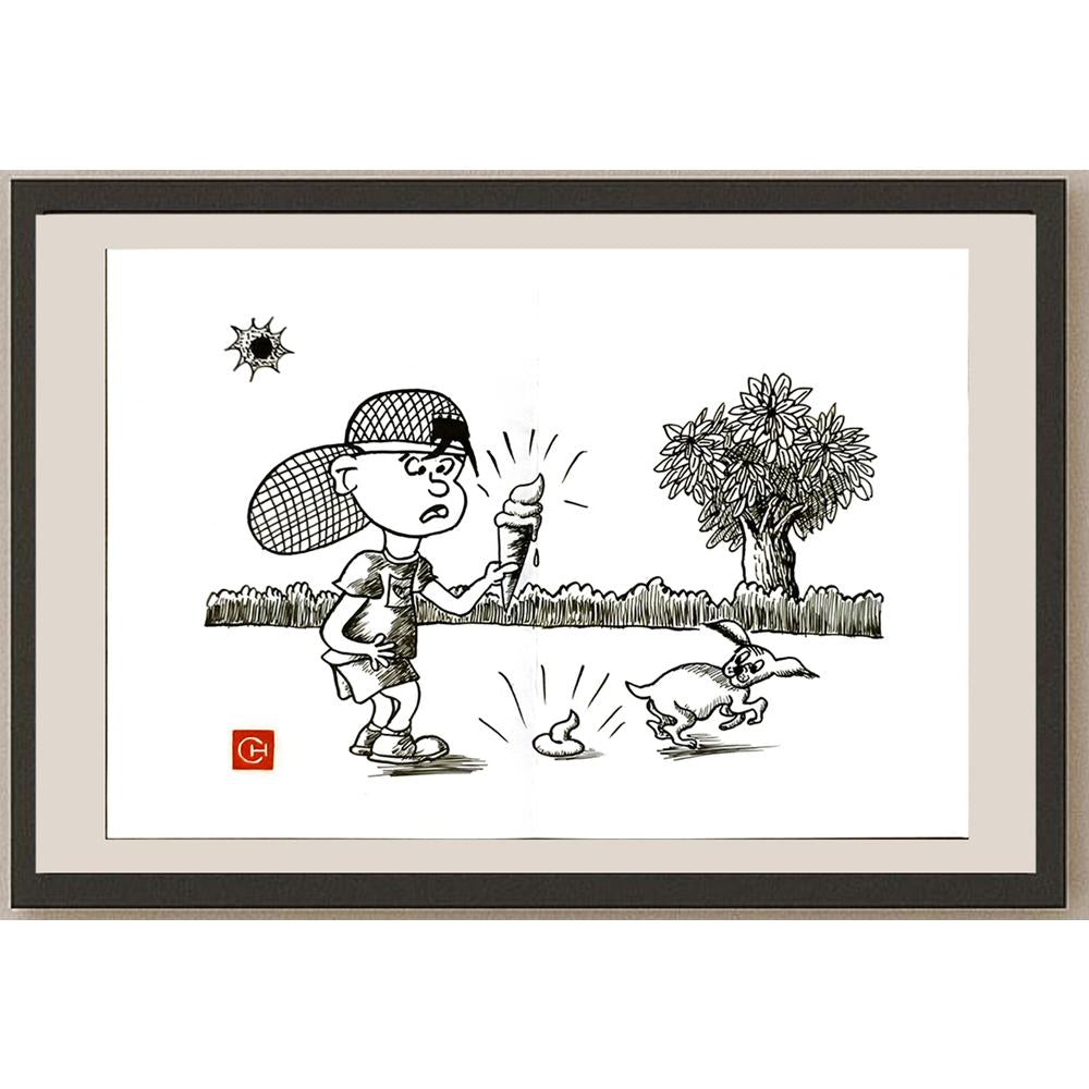 Chen Dong Chun 29x21cm Orijinal Karikatür BOD06118