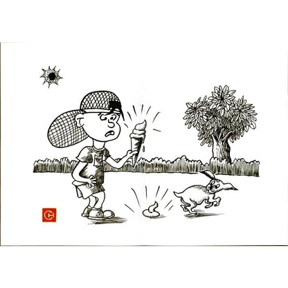 Chen Dong Chun 29x21cm Orijinal Karikatür BOD06118