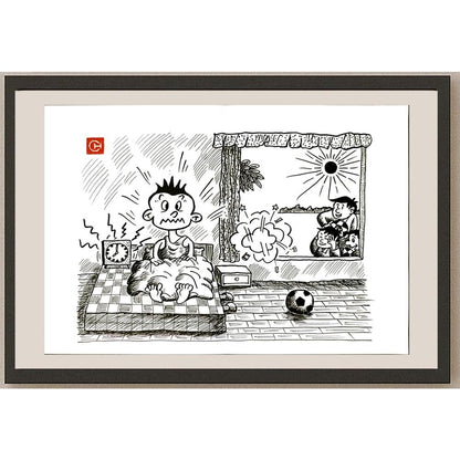 Chen Dong Chun 29x21cm Orijinal Karikatür BOD06119