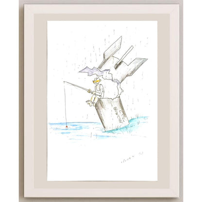 Husan Sodiqov 29x21cm Orijinal Karikatür BOD06122