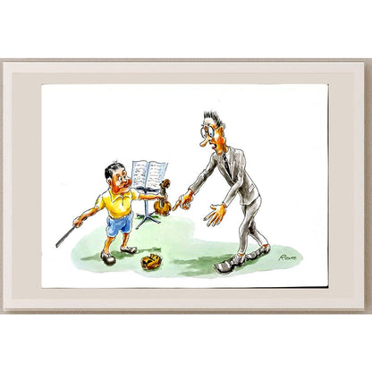 Romanov Vladimir 29x21cm Orijinal Karikatür BOD06129