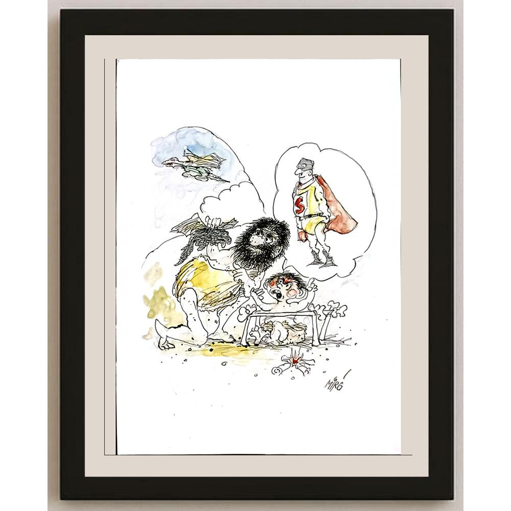 Georgijevski Miroslav 29x21cm Orijinal Karikatür BOD06131