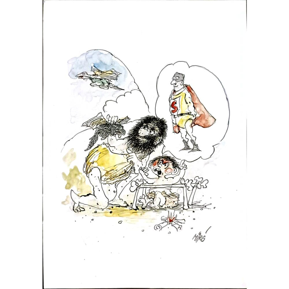 Georgijevski Miroslav 29x21cm Orijinal Karikatür BOD06131
