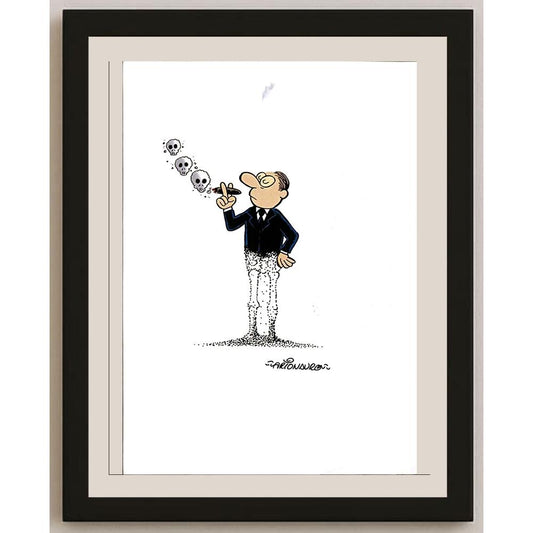 Arionauro Da Silva Santos 29x21cm Orijinal Karikatür BOD06132