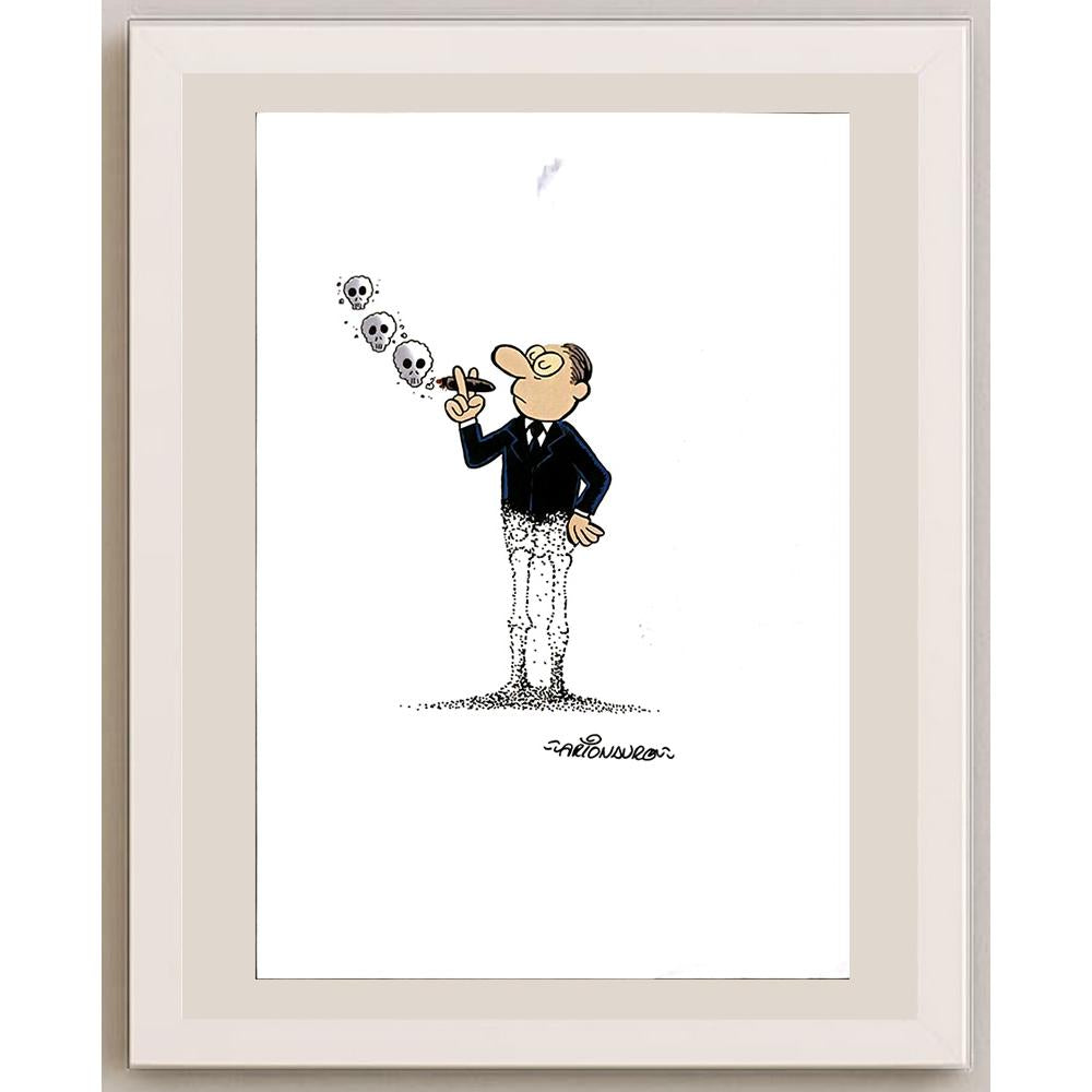 Arionauro Da Silva Santos 29x21cm Orijinal Karikatür BOD06132