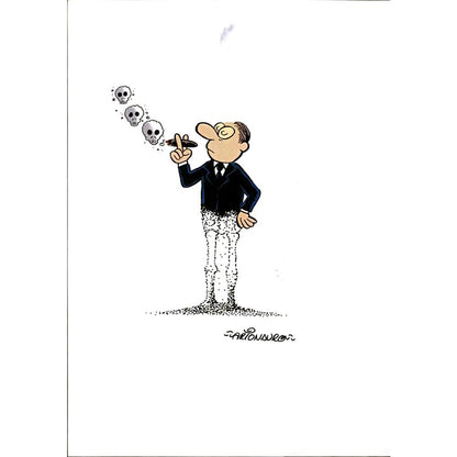 Arionauro Da Silva Santos 29x21cm Orijinal Karikatür BOD06132