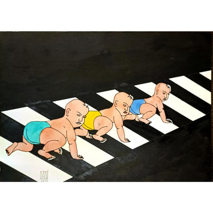Mihai Danielescu 29x21cm Orijinal Karikatür BOD06134