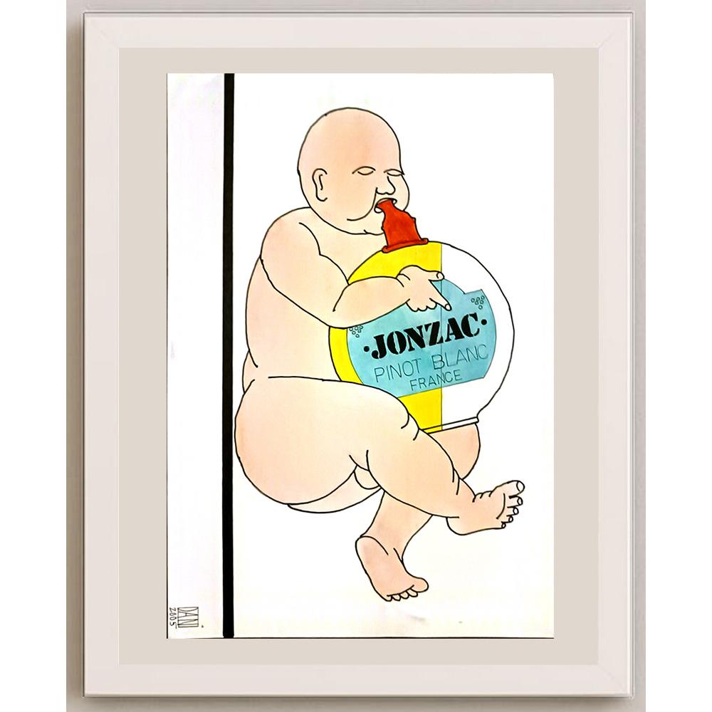 Mihai Danielescu 29x21cm Orijinal Karikatür BOD06135