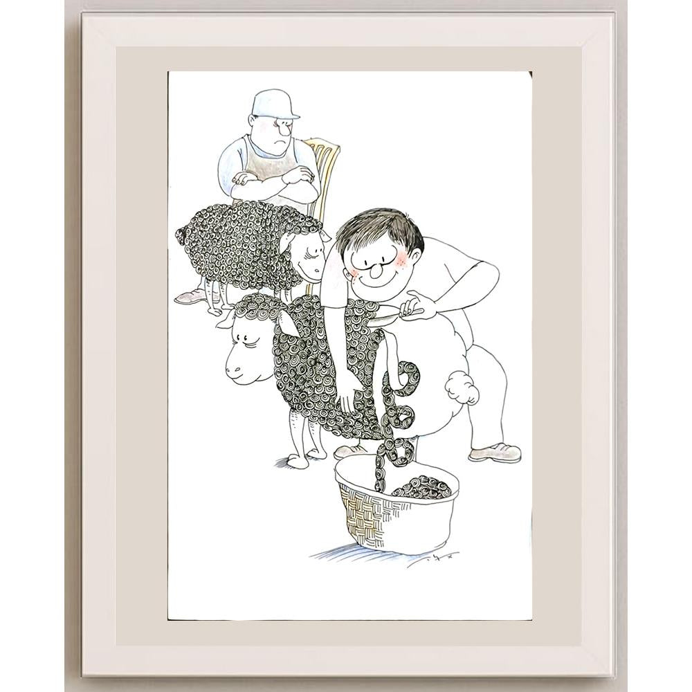 Chen Gang 29x21cm Orijinal Karikatür BOD06137
