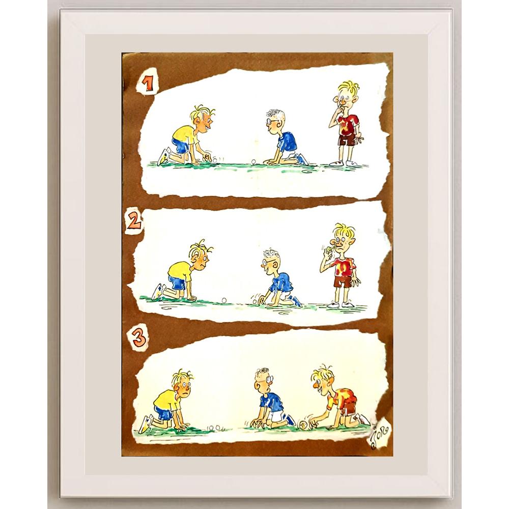 Jordan Popiliev 33x23cm Orijinal Karikatür BOD06139